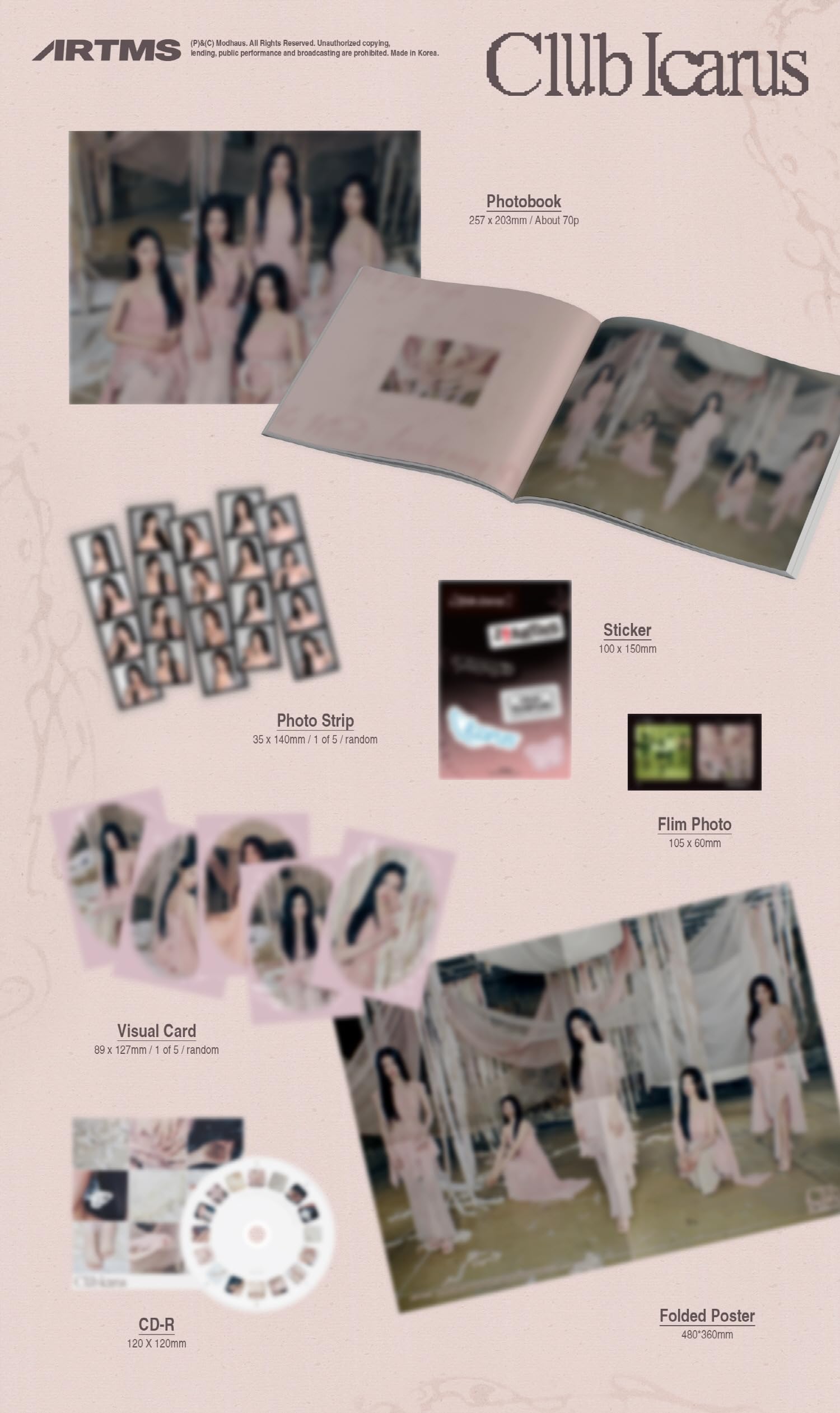 Amazon.co.jp: ARTMS Club Icarus 1st Mini Album Standard B